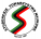 Logo Studenckie towarzystwo naukowe kolory czarny i czerwony zielony
